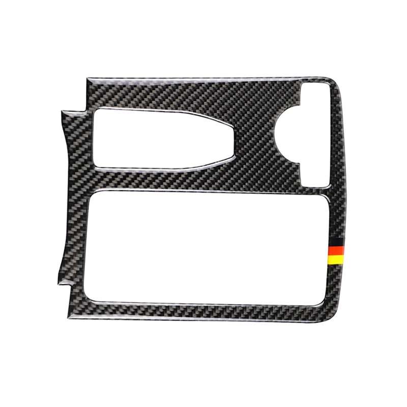 Car German Flag Carbon Fiber Left Drive Gear Position Panel Decorative Sticker for Mercedes-Benz W20
