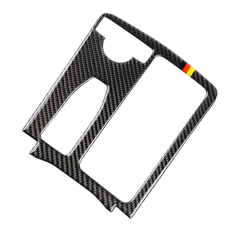Car German Flag Carbon Fiber Left Drive Gear Position Panel Decorative Sticker for Mercedes-Benz W20