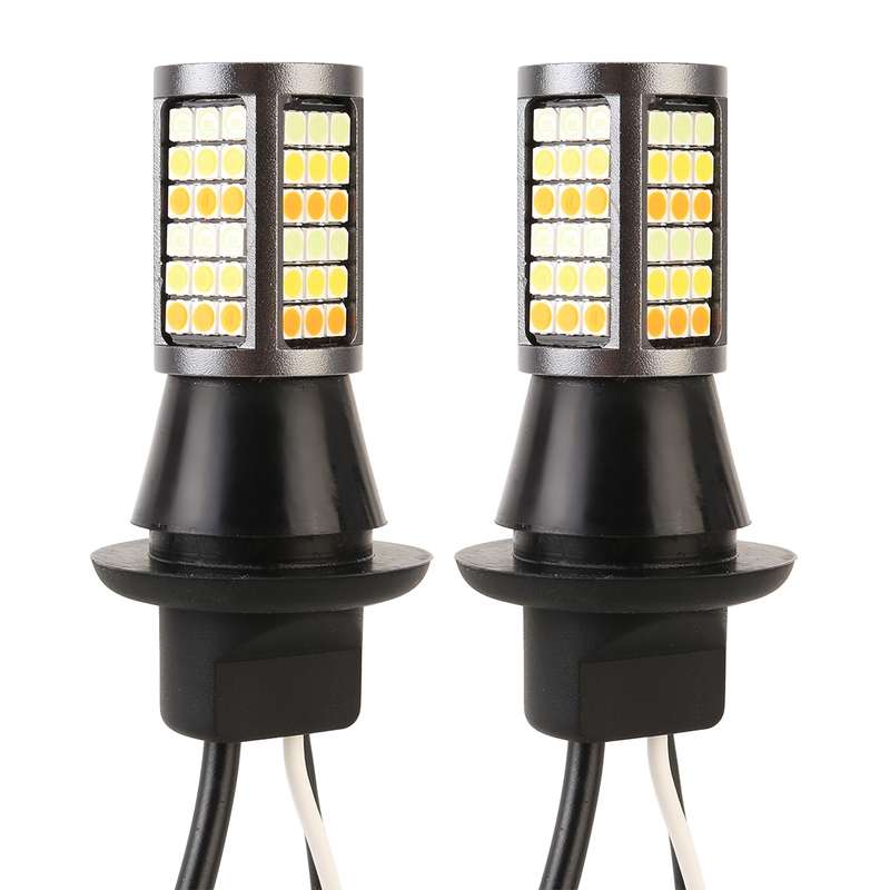 T20/7740 DC12V 3.7W 81 SMD-3030-LEDs Three Color Car DRL&Turn Light, Length: 2m