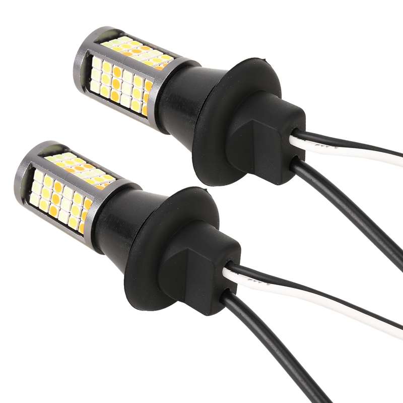 T20/7740 DC12V 3.7W 81 SMD-3030-LEDs Three Color Car DRL&Turn Light, Length: 2m