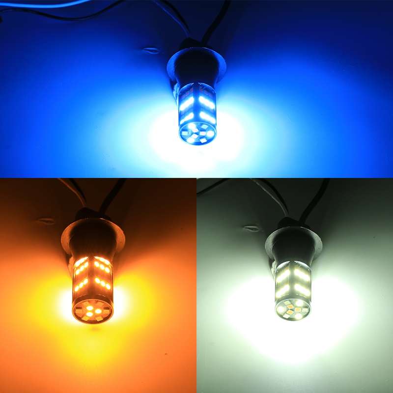 T20/7740 DC12V 3.7W 81 SMD-3030-LEDs Three Color Car DRL&Turn Light, Length: 2m
