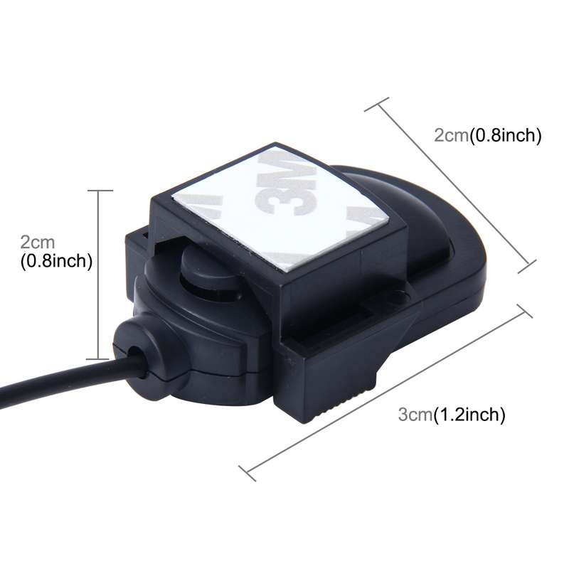 Car Audio Microphone 3.5mm Jack Plug 2 Pole Mono Mic Stereo Mini Wired External Sticker Microphone P