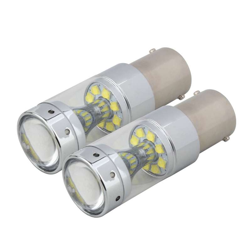 2 PCS 1157/BAY15D 60W Car Auto Brake Light with 12 XB-D Lamps, DC 12V(White Light)