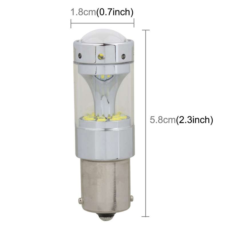 2 PCS 1157/BAY15D 60W Car Auto Brake Light with 12 XB-D Lamps, DC 12V(White Light)