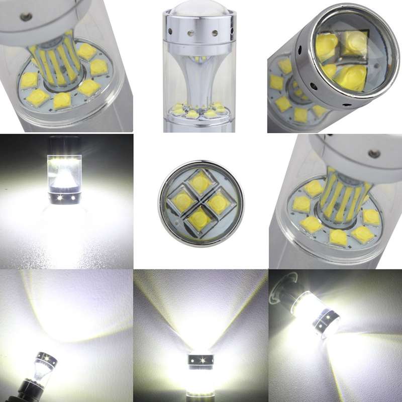 2 PCS 1157/BAY15D 60W Car Auto Brake Light with 12 XB-D Lamps, DC 12V(White Light)