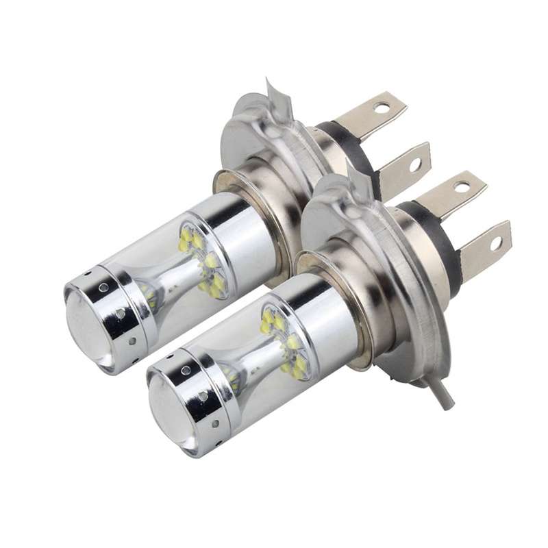 2 PCS H4 60W 1200 LM 6000K Car Fog Lights with 12 XB-D LED Lamps, DC 12V (White Light)
