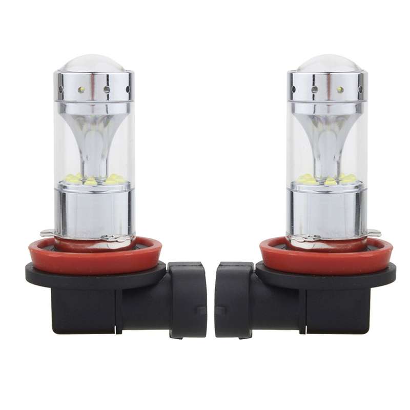 2 PCS H8/H11 60W 1200 LM 6000K Car Fog Lights with 12 XB-D LED Lamps, DC 12V (White Light)
