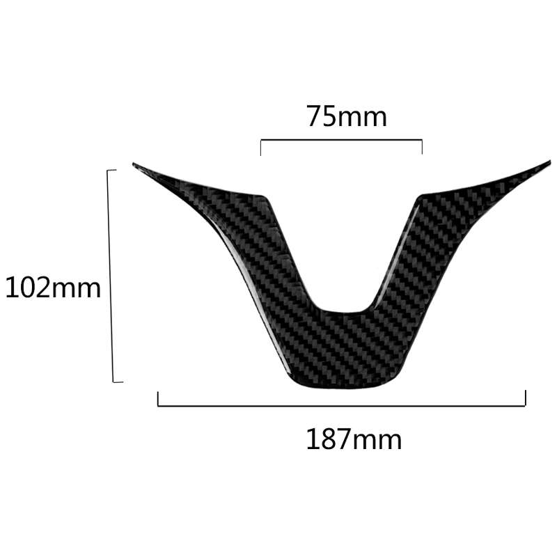 Car Carbon Fiber Steering Wheel Decorative Sticker for Mercedes-Benz
