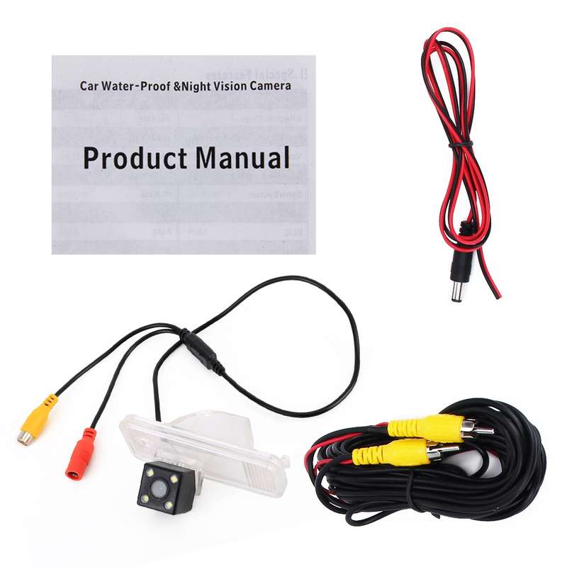 656x492 Effective Pixel HD Waterproof 4 LED Night Vision Wide Angle Car Rear View Backup Reverse Cam