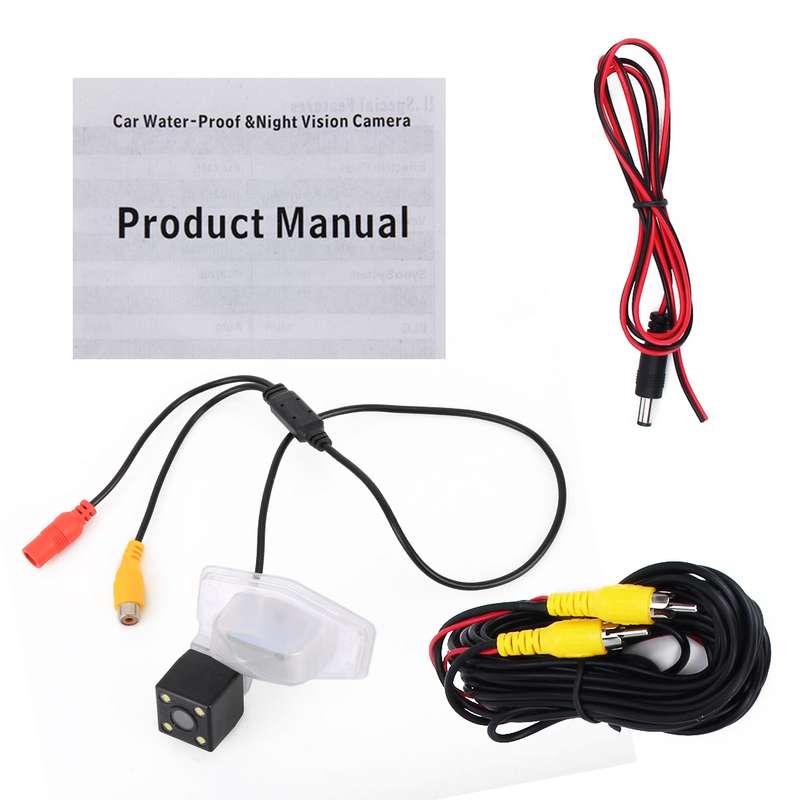 656x492 Effective Pixel HD Waterproof 4 LED Night Vision Wide Angle Car Rear View Backup Reverse Cam