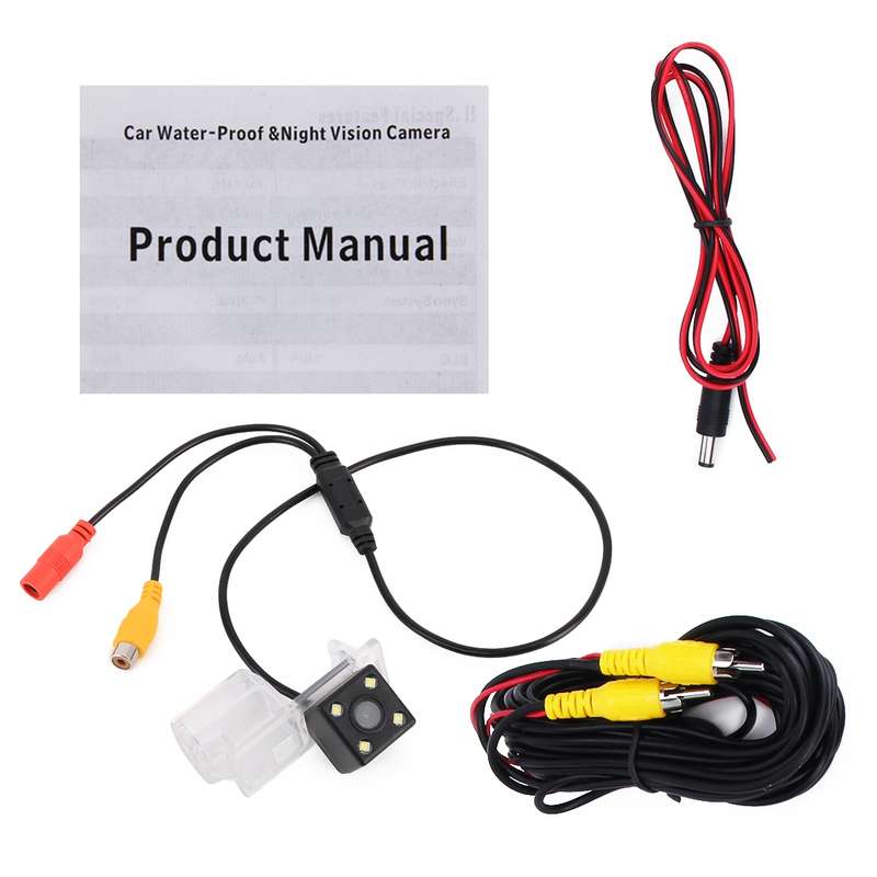 656x492 Effective Pixel HD Waterproof 4 LED Night Vision Wide Angle Car Rear View Backup Reverse Cam