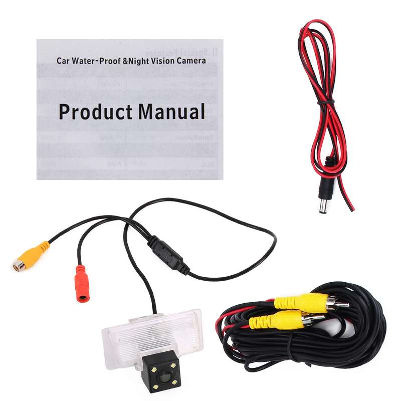 656x492 Effective Pixel HD Waterproof 4 LED Night Vision Wide Angle Car Rear View Backup Reverse Cam
