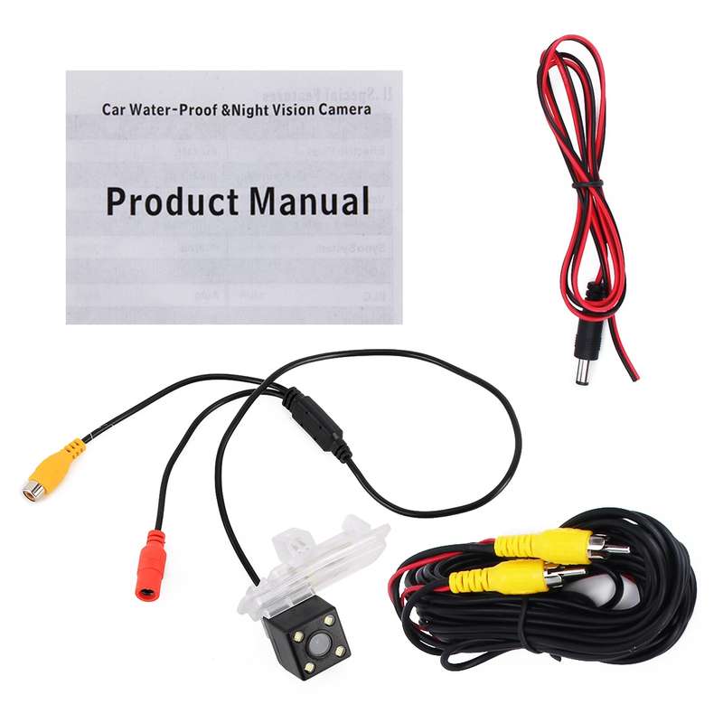656x492 Effective Pixel HD Waterproof 4 LED Night Vision Wide Angle Car Rear View Backup Reverse Cam