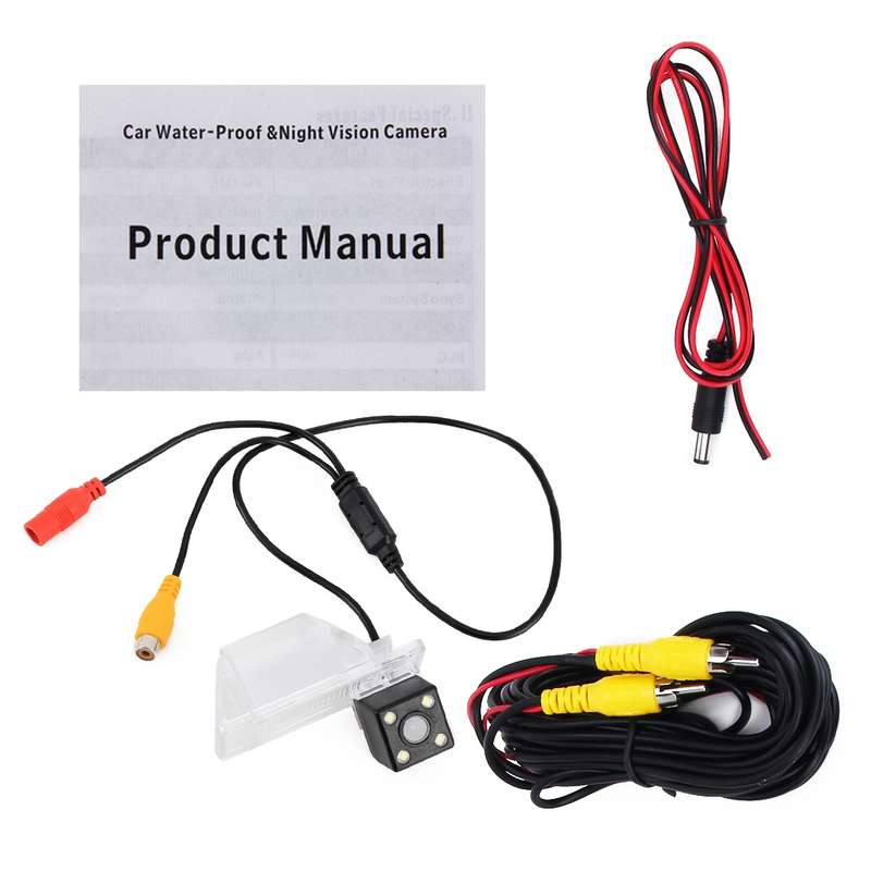 656x492 Effective Pixel HD Waterproof 4 LED Night Vision Wide Angle Car Rear View Backup Reverse Cam