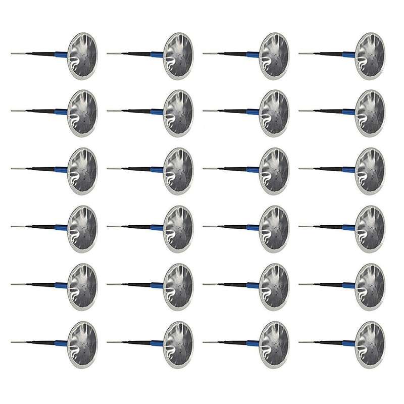 24 PCS 4mm Mushroom Nail-tyre Film Tyre Cold Patch Film Rubber Tire Repair Kit