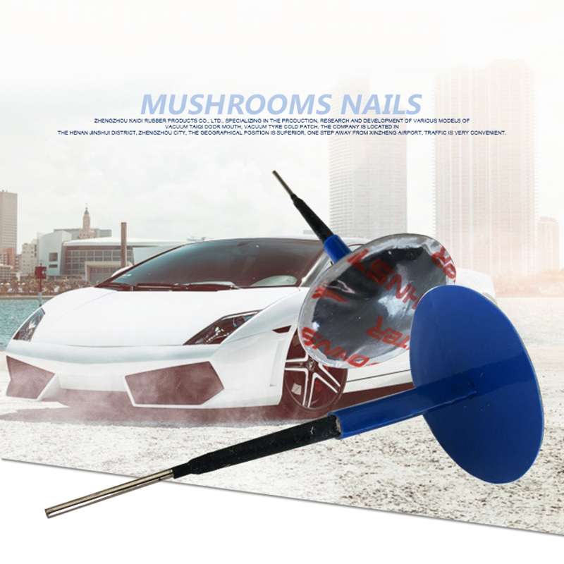 24 PCS 6mm Mushroom Nail-tyre Film Tyre Cold Patch Film Rubber Tire Repair Kit