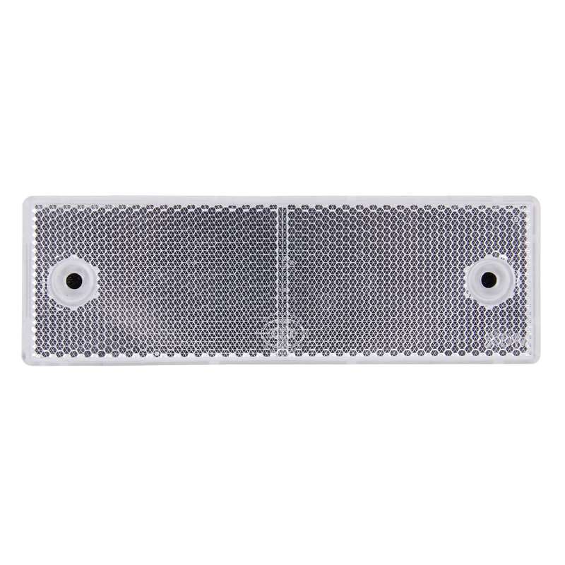 10 PCS Car Rear Bumper Warning Plastic Reflector and Sign(Red)