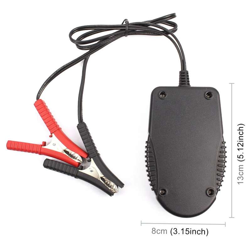 12V Car Battery Tester LCD Battery Analyzer Car Charge Diagnostic Tool (Black)