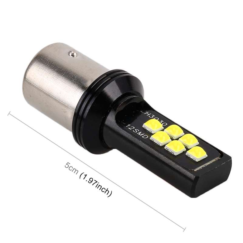 2 PCS 1156 DC9-16V / 3.5W Car Auto Turn Lights 12LEDs SMD-ZH3030 Lamps, with Constant Current(White