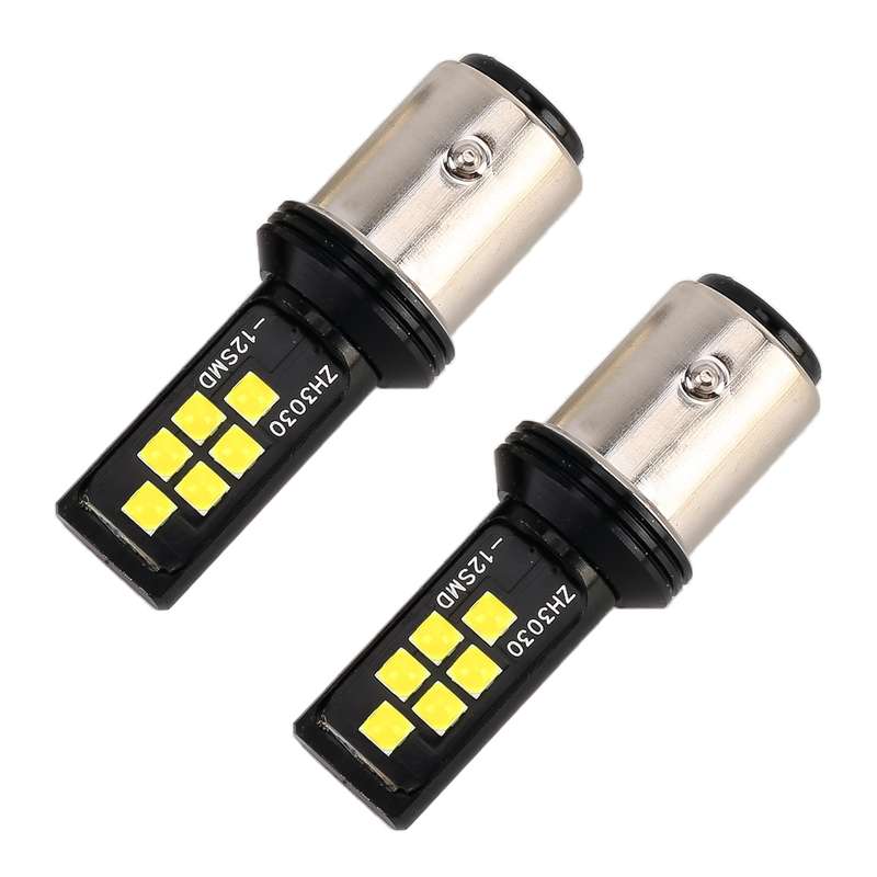 2 PCS 1157 DC9-16V / 3.5W Car Auto Brake Lights 12LEDs SMD-ZH3030 Lamps, with Constant Current(Red L
