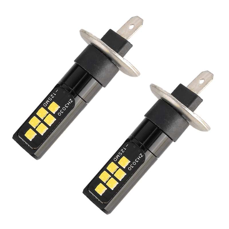 2 PCS H1 DC9-16V / 3.5W / 6000K / 320LM Car Auto Fog Light 12LEDs SMD-ZH3030 Lamps, with Constant Cu