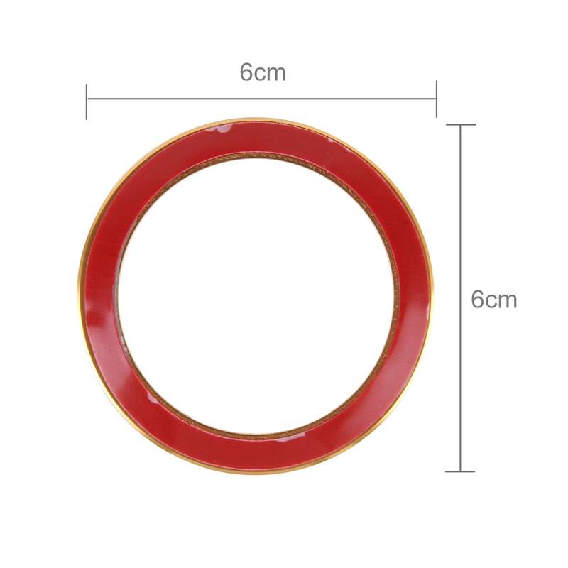 Aluminium Alloy Steering Wheel Decoration Ring Cover Sticker for BMW(Silver)