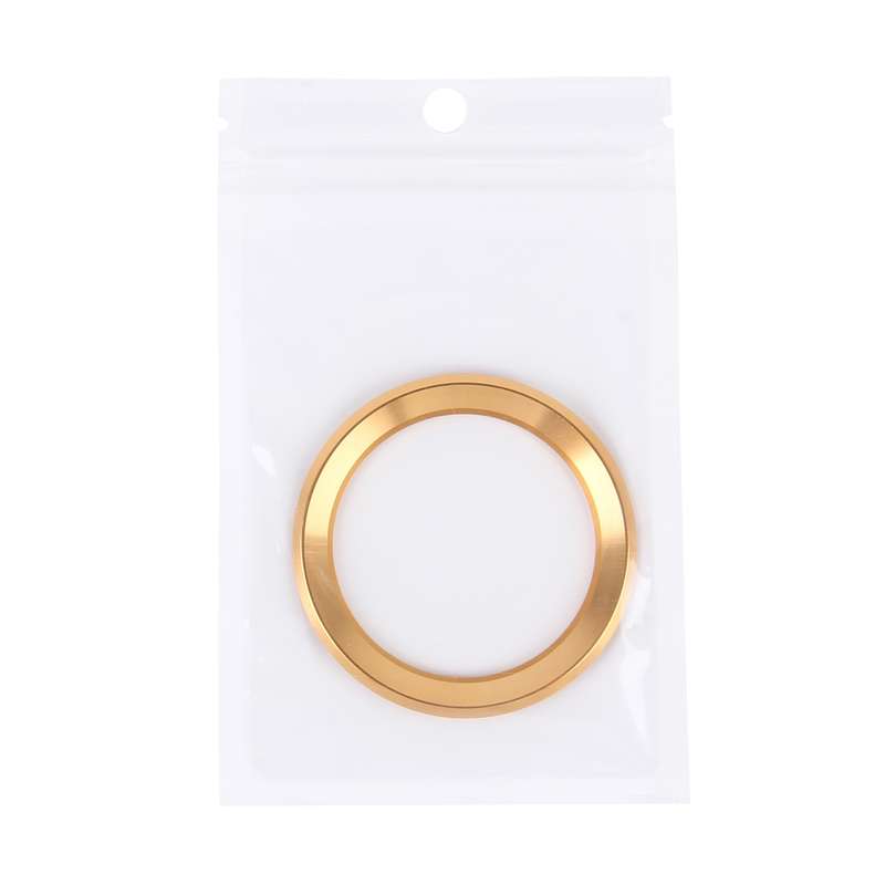 Aluminium Alloy Steering Wheel Decoration Ring Cover Sticker for BMW(Silver)