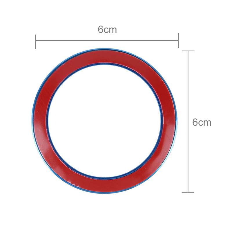Aluminium Alloy Steering Wheel Decoration Ring Cover Sticker for BMW(Silver)