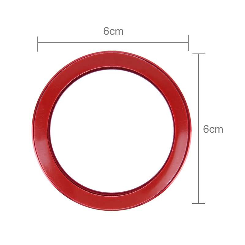 Aluminium Alloy Steering Wheel Decoration Ring Cover Sticker for BMW(Silver)