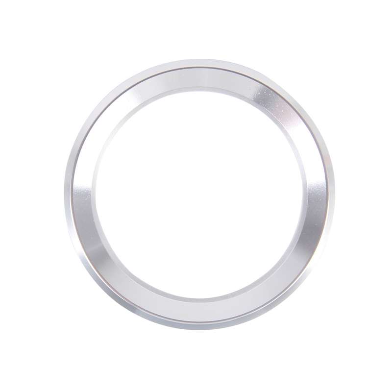 Aluminium Alloy Steering Wheel Decoration Ring Cover Sticker for BMW(Silver)