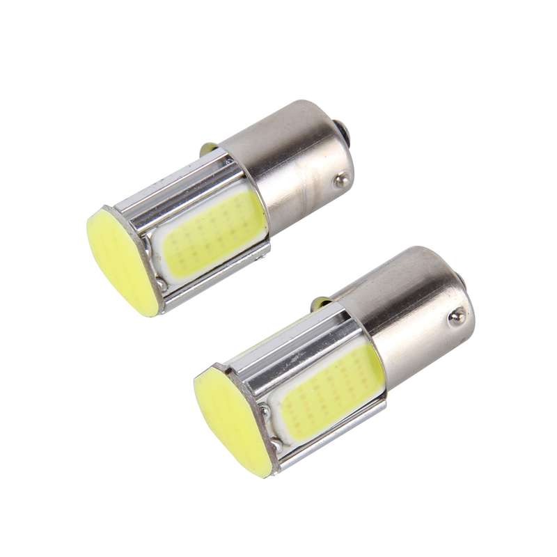 2 PCS 1156/BA15S 5W 6000K 350lm 4 COB LEDs Canbus Car Brake Light Tail Light Bulb, DC 12V(White Ligh