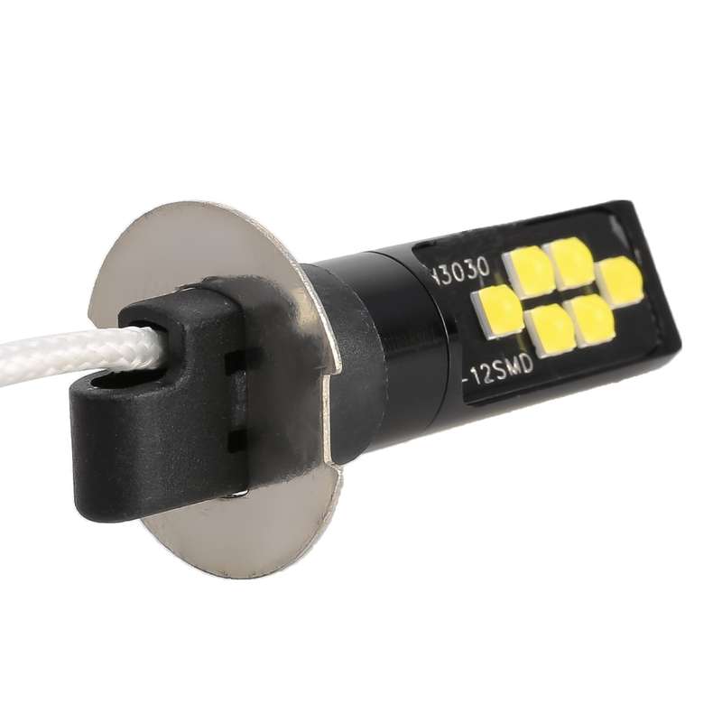 2 PCS H3 DC9-16V / 3.5W / 6000K / 320LM Car Auto Fog Light 12LEDs SMD-ZH3030 Lamps, with Constant Cu