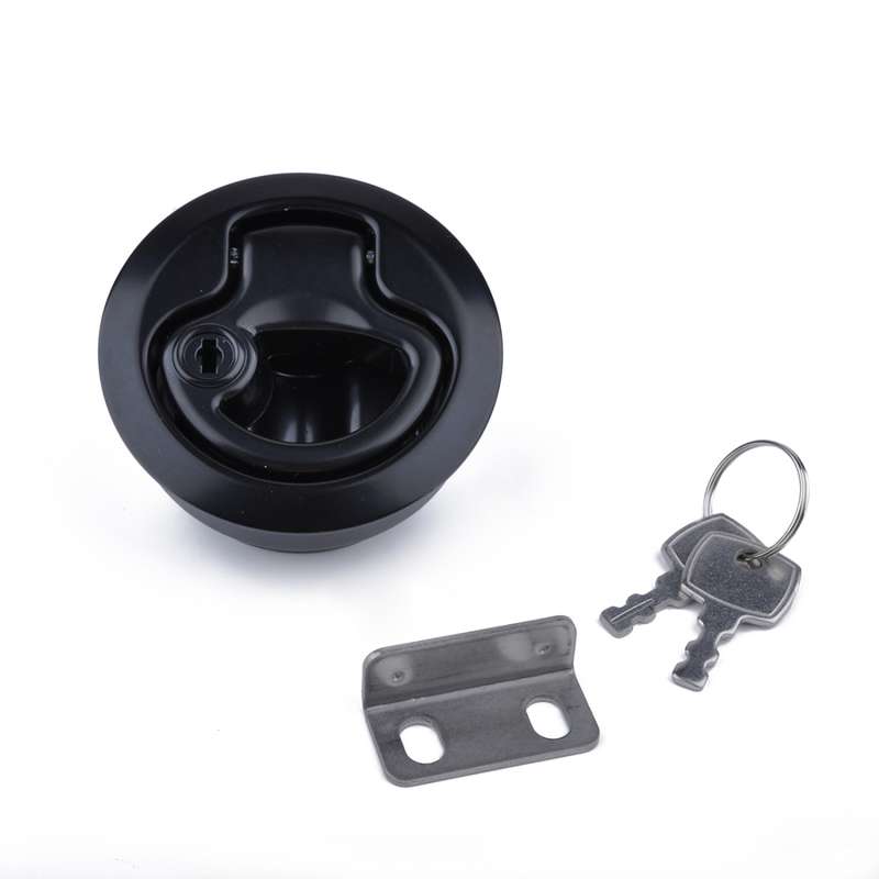 RV / Yacht / Washroom Door Catch Latch Release Cupboard Door Stop Drawer Cabinet Locker, with Key(Bl