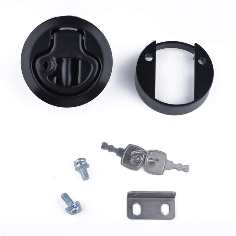 RV / Yacht / Washroom Door Catch Latch Release Cupboard Door Stop Drawer Cabinet Locker, with Key(Bl