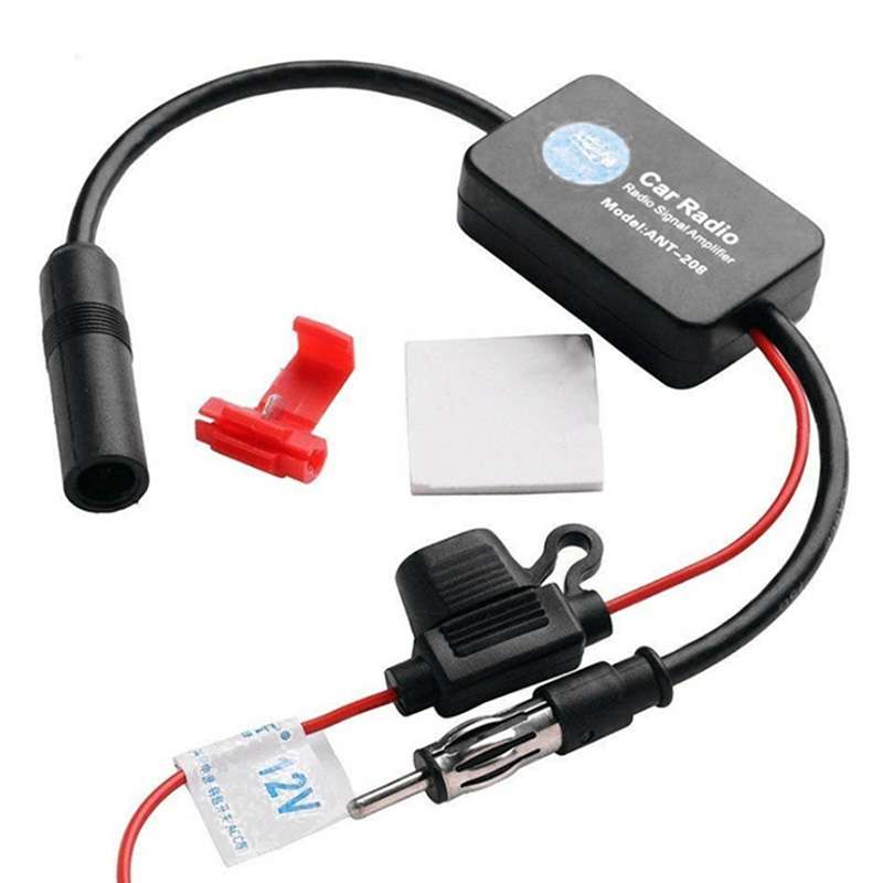 Universal 12V Radio FM Antenna Signal Amp Amplifier Booster for Marine Car Vehicle Boat 330mm FM Amp