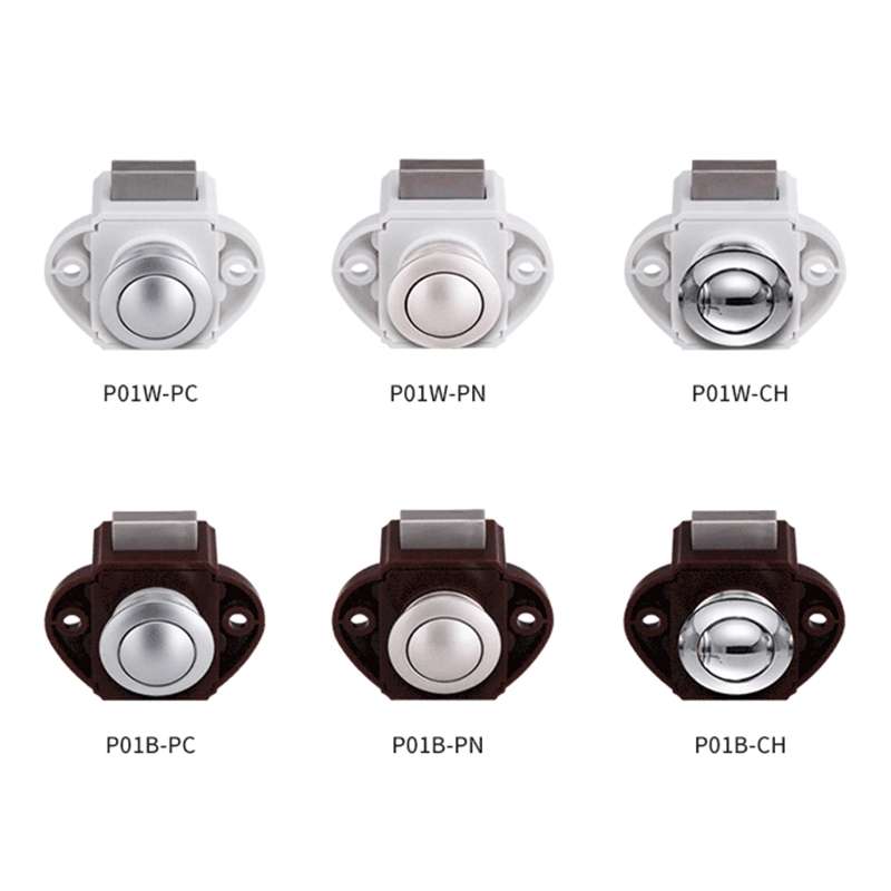 Press Type Drawer Cabinet Catch Latch Release Cupboard Door Stop Drawer Cabinet Locker for RV / Yach