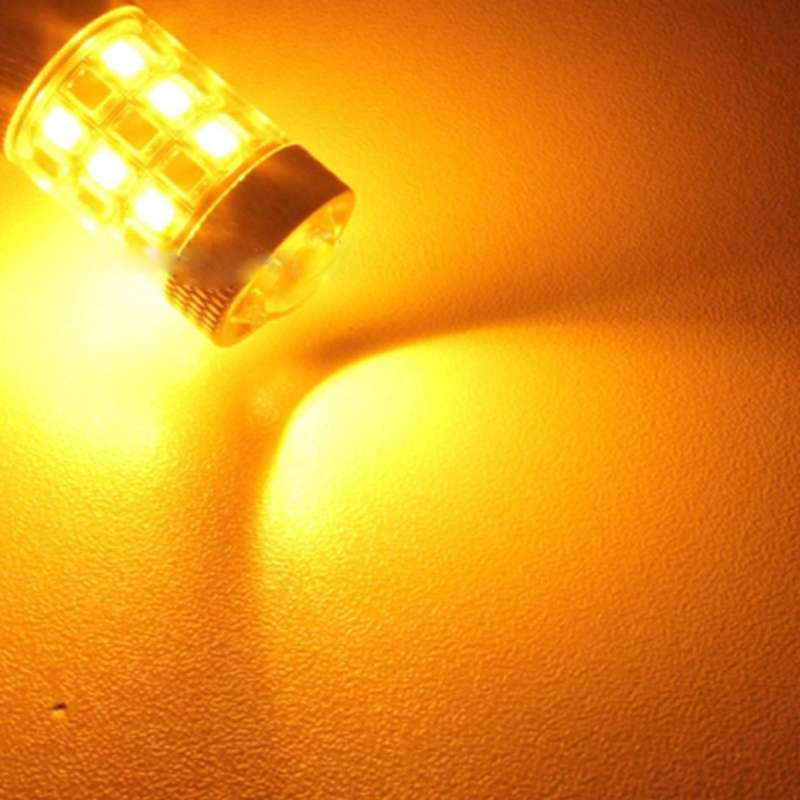 2 PCS T20/7440 10W 1000 LM 6000K White + Yellow Light DRL&Turn Light with 42 SMD-2835-LED Lamp...