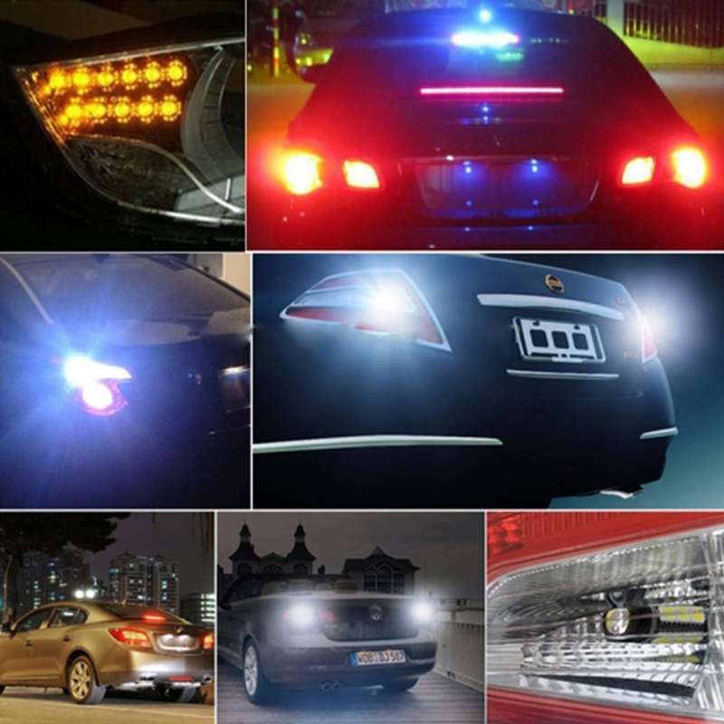 2 PCS T20/7440 10W 1000 LM 6000K White + Yellow Light DRL&Turn Light with 42 SMD-2835-LED Lamp...