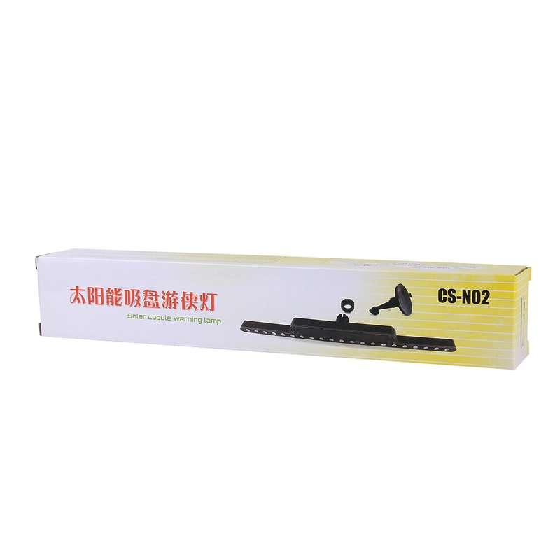 Solar Anti Collision Cupule Ranger Lamp Car Taillight LED Flash Warning Light Caution Light(Colorful