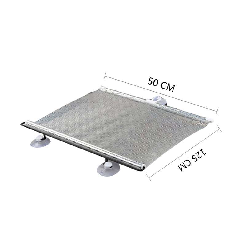 Foldable Car Insulation Curtain, Size: 125 x 50cm(Silver)