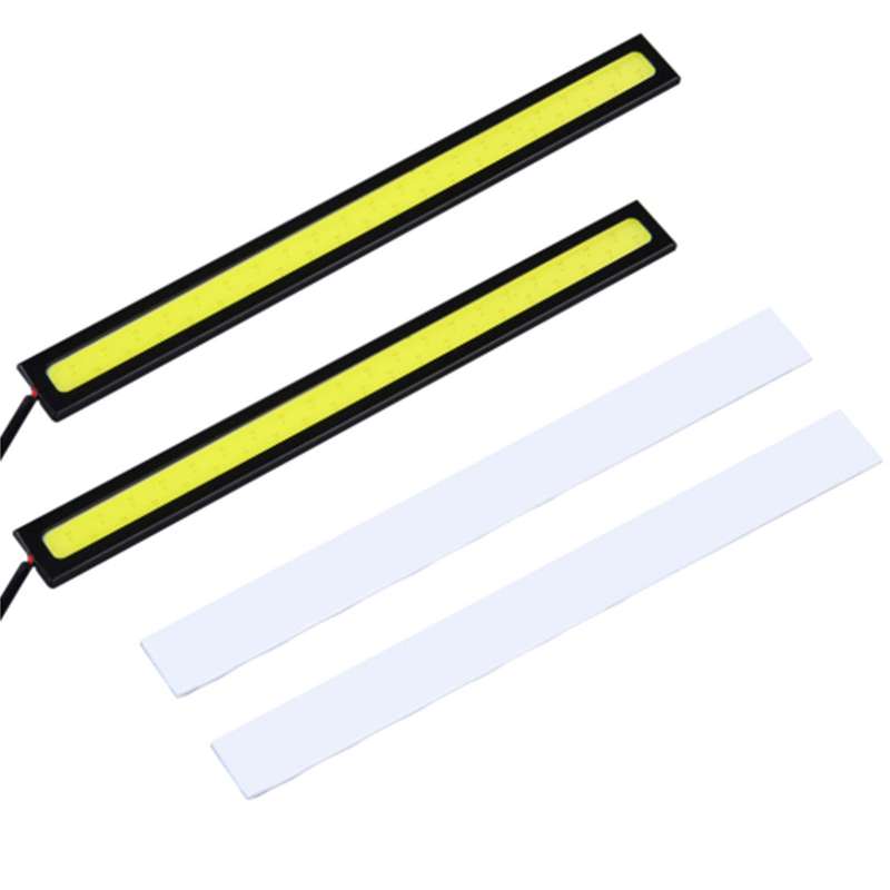 2 PCS 6W 400 LM 6000K DRL COB White Light Bar Car Light Source Waterproof Daytime Running Lights, DC
