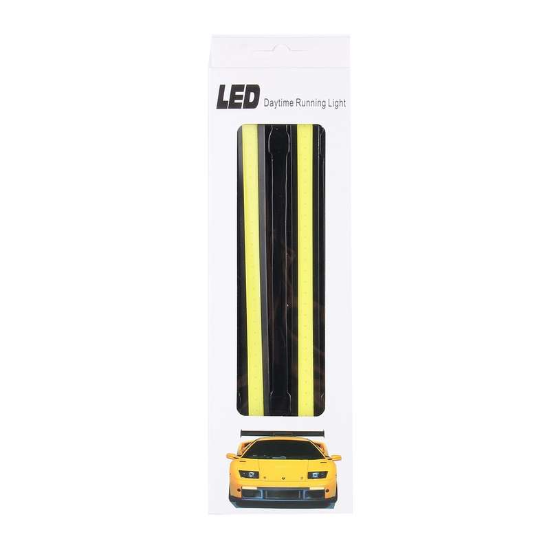 2 PCS 6W 400 LM 6000K DRL COB White Light Bar Car Light Source Waterproof Daytime Running Lights, DC