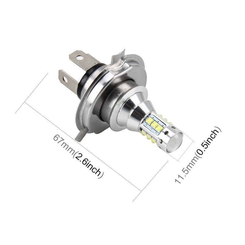 H4 50W 500 LM 6000K Car Fog Light with 16 Lamps, DC 12V-24V(White Light)