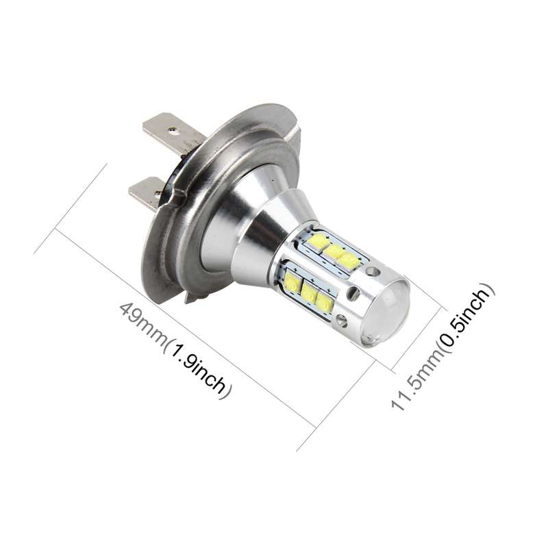 H7 50W 500 LM 6000K Car Fog Light with 16 Lamps, DC 12V-24V(White Light)