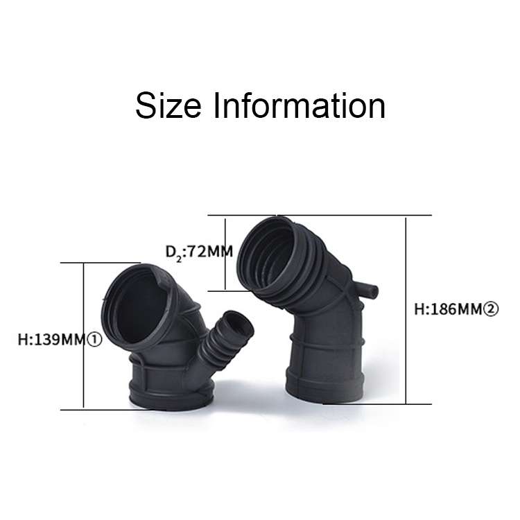 A1233 Fuel Connector Air Intake Boot 13541705209 + Throttle Connection Air Hose 13541438759 for BMW(