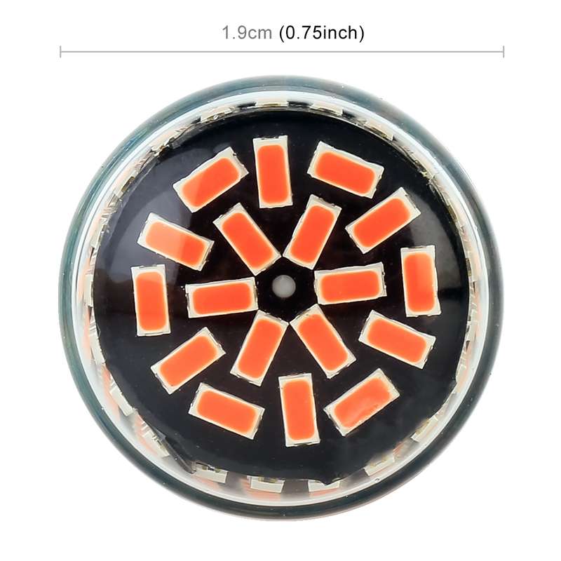 2 PCS 1156 / BAU15S DC12V / 18W / 1080LM Car Auto Turn Lights with SMD-3014 Lamps (Red Light)