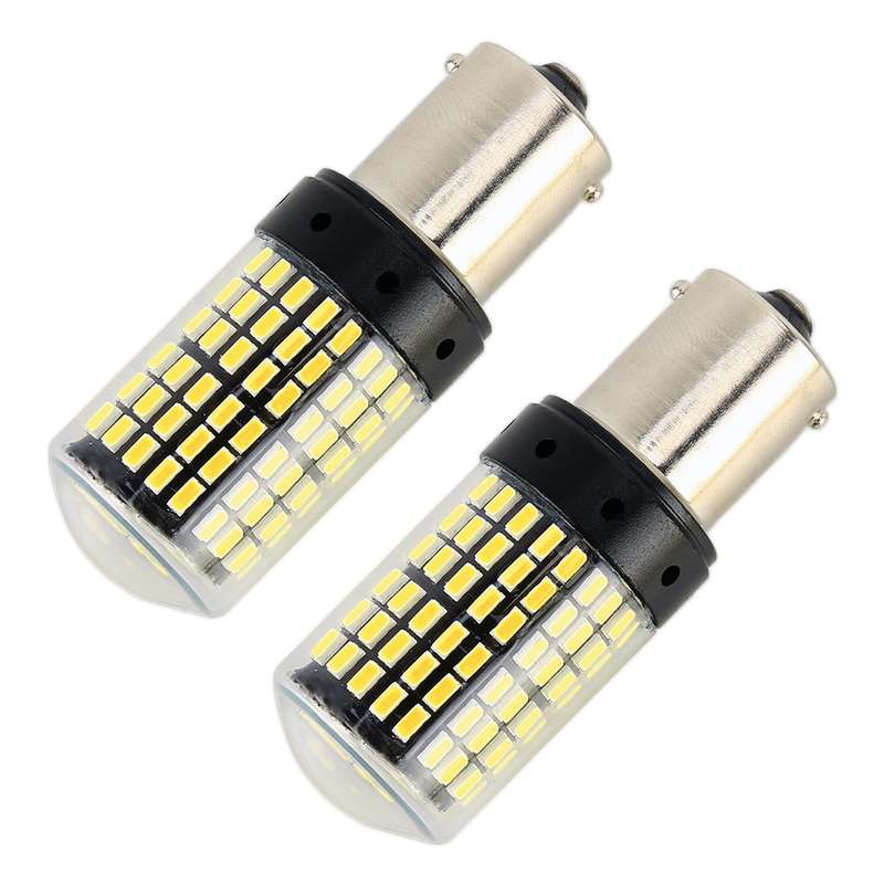 2 PCS 1156 / BAU15S DC12V / 18W / 1080LM Car Auto Turn Lights with SMD-3014 Lamps (Red Light)