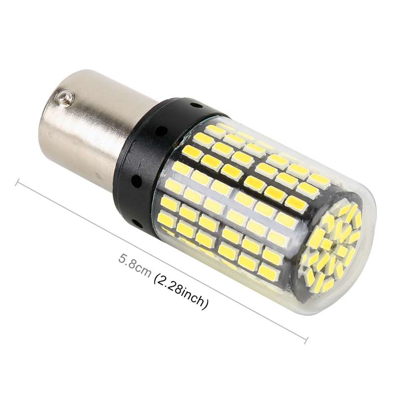 2 PCS 1156 / BAU15S DC12V / 18W / 1080LM Car Auto Turn Lights with SMD-3014 Lamps (Red Light)