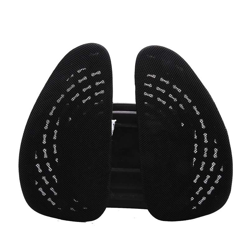Car Lumbar Support Office Seat Belt Backrest Double Cushion Car Home Massage Lumbar Ice Silk Pillow