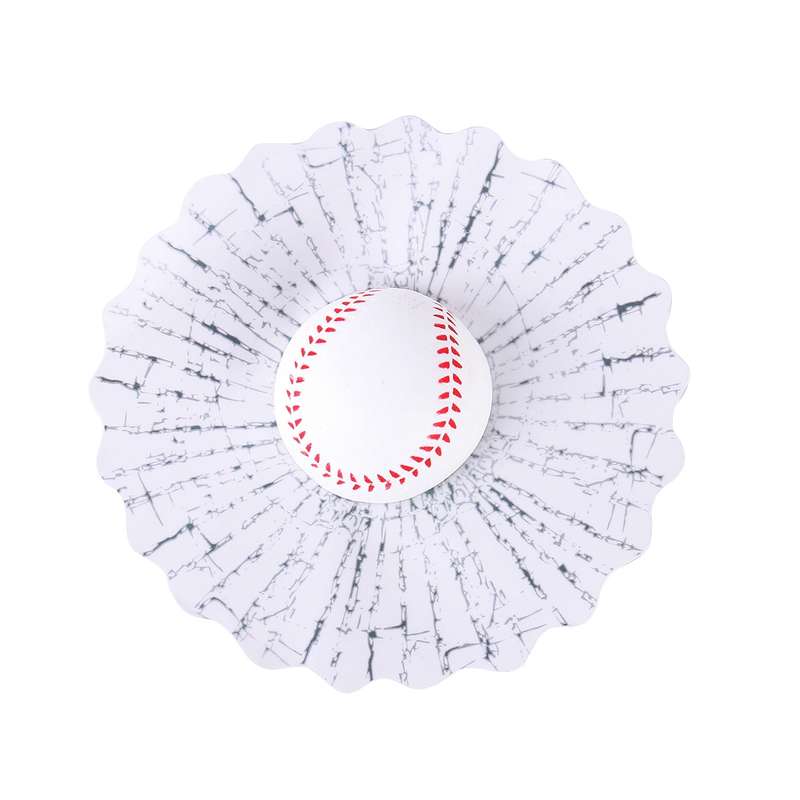 Creative 3D Deco Sport Balls Car Window Crack Decal Sticker (Baseball)